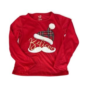 NWT- Kids Red Believe Long Sleeve Shirt